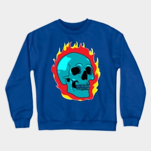 skull on fire (2) Crewneck Sweatshirt